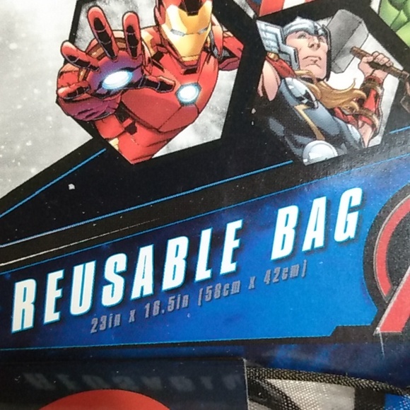 Marvel Avengers Iron Man Hulk Thor Reusable Shopping Grocery Bag - Picture 5 of 8